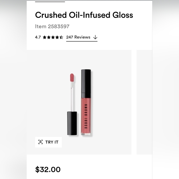 1 Bobbi Brown. CRUSHED oil infused lip gloss Brand new - Picture 4 of 11